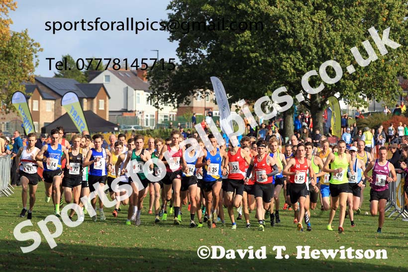 Senior mens 2022 Northern Cross Country Relays, Graves Park, Sheffield. Photo: David T. Hewitson/Sports for All Pics